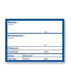 Apli Rollo de 200 Etiquetas para Envio con Texto Preimpreso - Tamaño 109x82mm - Color Blanco/Azul