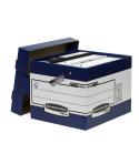 Fellowes Bankers Box Contenedor de Archivos con Asas Ergonomicas Ergo Box - Montaje Automatico Fastfold - Carton Reciclado