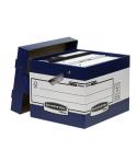 Fellowes Bankers Box Contenedor de Archivos con Asas Ergonomicas Ergo Box - Montaje Automatico Fastfold - Carton Reciclado Certi