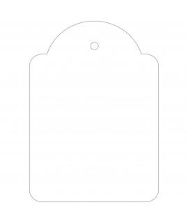 Apli Etiquetas Colgantes Blancas 50 x 70mm 400 U.