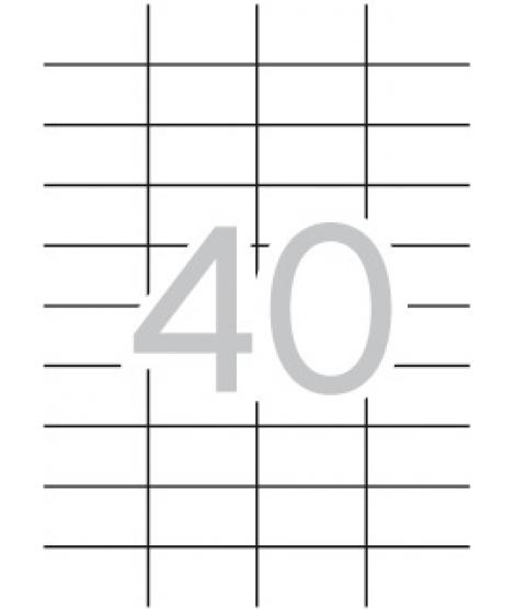 Apli Etiquetas Permanentes Blancas 52.5 x 29.7 mm - 100 Hojas