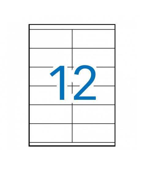 Apli Etiquetas Permanentes Blancas 105 x 48 mm - 100 Hojas