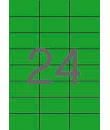 Apli Etiquetas Verdes Permanentes 70.0 x 37.0mm 20 Hojas