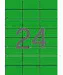 Apli Etiquetas Verdes Permanentes 70.0 x 37.0mm 20 Hojas
