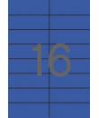 Apli Etiquetas Azules Permanentes 105.0 x 37.0mm 20 Hojas