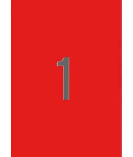 Apli Etiquetas Rojas Permanentes 210.0 x 297.0mm 20 Hojas
