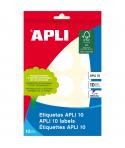 Apli Etiquetas 10 Blancas Ø 32.0mm 10 Hojas