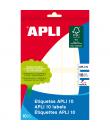 Apli Etiquetas 10 Blancas 20.0 x 75.0mm 10 Hojas