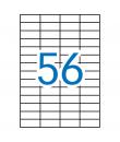 Apli Etiquetas Blancas Permanentes 52.5 x 21.2mm 500 Hojas