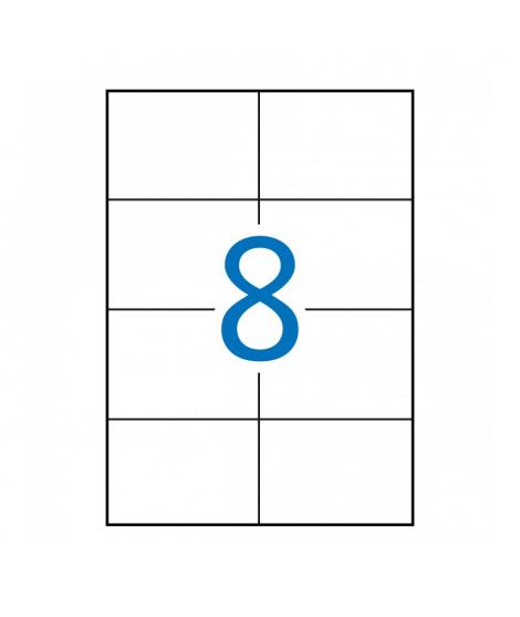 Apli Etiquetas Permanentes Blancas 105 x 74 mm - 500 Hojas