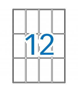 Apli Etiquetas A5 Blancas 34.0 x 67.0mm 15 Hojas