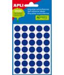 Apli Minibolsa de 175 Etiquetas Redondas Ø 13.0mm - 5 Hojas por 35 Etiquetas - Adhesivo Permanente - Aptas para Escritura con La