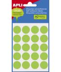 Apli Minibolsa de 100 Etiquetas Redondas Ø 19mm - 5 Hojas por 20 Etiquetas - Adhesivo Permanente - Aptas para Escritura con Lapi