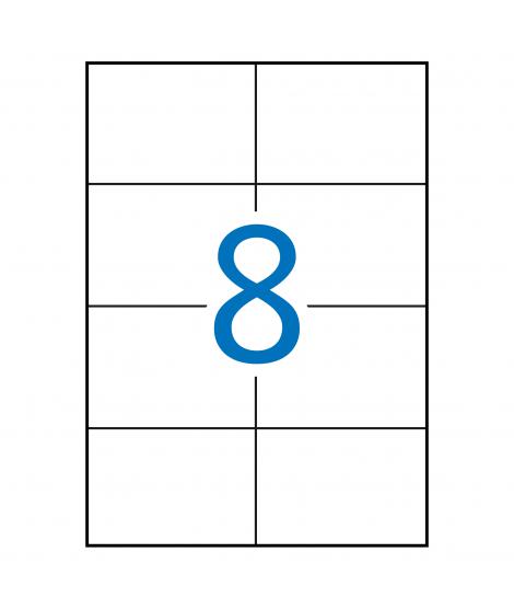 Apli Etiquetas Blancas Permanentes para Laser 105.0 x 74.0mm 250 Hojas