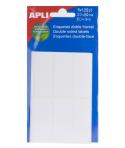 Apli Etiquetas Doble Frontal Blancas 20.0 x 50.0mm