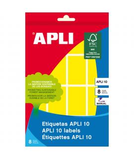 Apli Etiquetas 10 Amarillas 25 x 40mm 8 Hojas