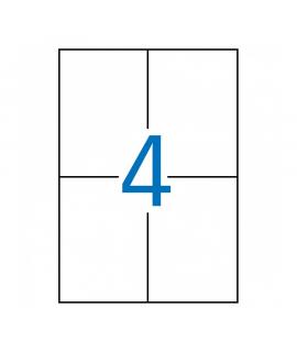 Apli Etiquetas Blancas Removibles 105x148mm - Permite Retirar sin Dejar Rastro - 100 Hojas