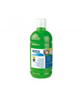 Milan Botella de Pintura para Dedos - 500ml - Facil Aplicacion - Mezclable - Color Verde