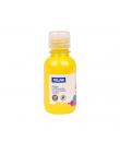 Milan Botella de Tempera 125ml - Tapon Dosificador - Secado Rapido - Mezclable - Color Amarillo
