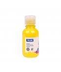 Milan Botella de Tempera - 125ml - Tapon Dosificador - Secado Rapido - Mezclable - Color Amarillo