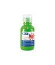 Milan Botella de Tempera - 125ml - Tapon Dosificador - Secado Rapido - Mezclable - Color Verde Fluorescente