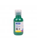 Milan Botella de Tempera 125ml - Tapon Dosificador - Secado Rapido - Mezclable - Color Verde Oscuro