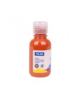 Milan Botella de Tempera 125ml - Tapon Dosificador - Secado Rapido - Mezclable - Color Marron