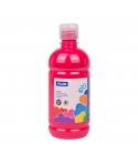 Milan Botella de Tempera - 500ml - Tapon Dosificador - Secado Rapido - Mezclable - Color Magenta