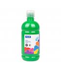 Milan Botella de Tempera 500ml - Tapon Dosificador - Secado Rapido - Mezclable - Color Verde Claro