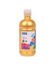 Milan Botella de Tempera 500ml - Tapon Dosificador - Secado Rapido - Mezclable - Color Oro