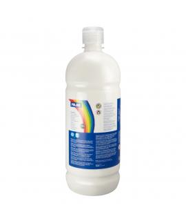 Milan Botella de Tempera - 1000ml - Tapon Dosificador - Secado Rapido - Mezclable - Color Blanco