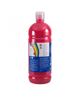Milan Botella de Tempera - 1000ml - Tapon Dosificador - Secado Rapido - Mezclable - Color Magenta