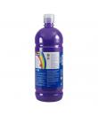 Milan Botella de Tempera 1000ml - Tapon Dosificador - Secado Rapido - Mezclable - Color Violeta