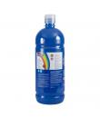 Milan Botella de Tempera - 1000ml - Tapon Dosificador - Secado Rapido - Mezclable - Color Cyan