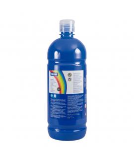 Milan Botella de Tempera - 1000ml - Tapon Dosificador - Secado Rapido - Mezclable - Color Cyan