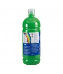 Milan Botella de Tempera - 1000ml - Tapon Dosificador - Secado Rapido - Mezclable - Color Verde Claro