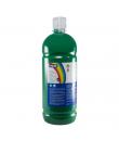 Milan Botella de Tempera 1000ml - Tapon Dosificador - Secado Rapido - Mezclable - Color Verde Oscuro