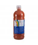 Milan Botella de Tempera - 1000ml - Tapon Dosificador - Secado Rapido - Mezclable - Color Marron