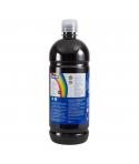Milan Botella de Tempera 1000ml - Tapon Dosificador - Secado Rapido - Mezclable - Color Negro