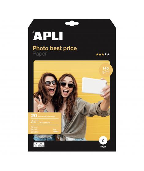 Apli Papel Fotografico Photobasic A4 140g 20 Hojas