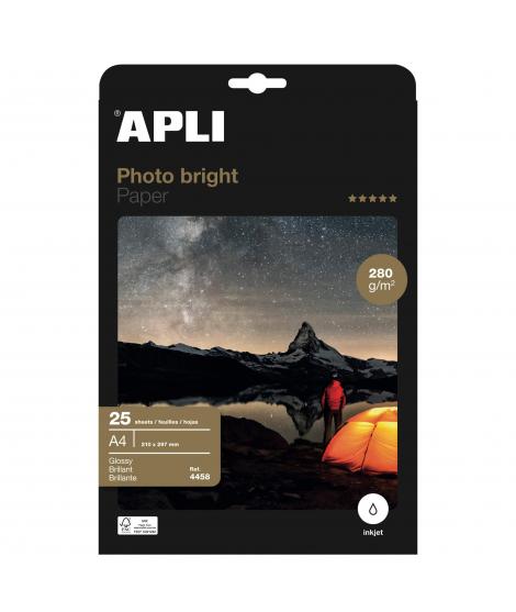 Apli Papel Fotografico Photobright A4 280g 25 Hojas