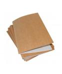 Mariola Pack de 50 Subcarpetas Kraft- Blanco 220gr - Formato Folio - Ranura para Fastener - Color Marron/Blanco