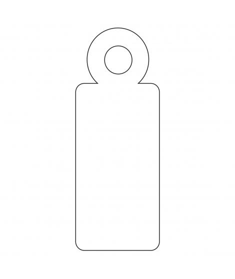 Apli Etiquetas Colgantes Blancas 9 x 24mm 200 U.