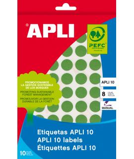 Apli Etiquetas Minibolsa Colores Surtidos Ø 19.0mm 5 Hojas