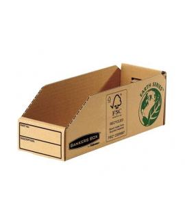 Fellowes Bankers Box Earth Bandeja de Carton 98mm - Montaje Manual - Carton Reciclado Certificacion FSC - Color Marron