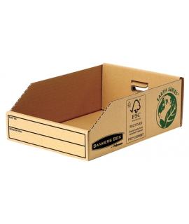 Fellowes Bankers Box Earth Bandeja de Carton 200mm - Montaje Manual - Carton Reciclado Certificacion FSC - Color Marron