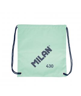 Milan Serie 1918 BolsaMochila de Tiras Grande - Tejido 'ripstop' Ligero y Resistente - Medidas 34x42x0.7cm - Color Verde