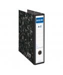 Dohe Archinovo Archivador de Palanca A4 - Lomo Ancho - Cantoneras Metalicas y Ollao - Color Negro Jaspeado