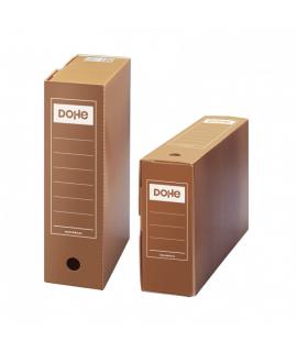 Dohe Caja de Archivo Definitivo Polipropileno Acanalado - Tamaño Folio Prolongado - Utilizable en Horizontal y Vertical -