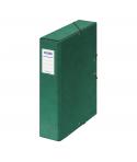 Dohe Caja para Proyectos Lomo 7cm - Carton Forrado con Papel Impreso y Plastificado - Cierre con Gomas - Color Verde